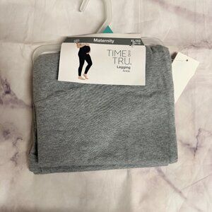 Time and Tru Gray Ankle Length Maternity Leggings XL